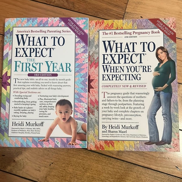 What to expect the first year and what to expect when your expecting books - Picture 1 of 3